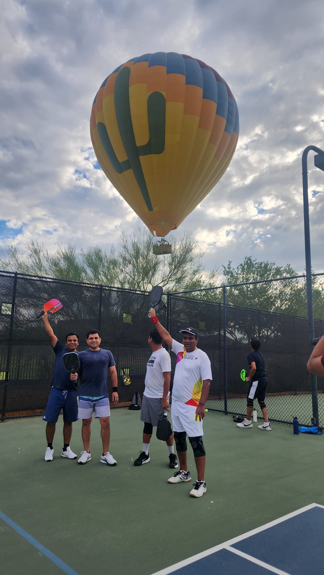 Pickleball paddles and balls